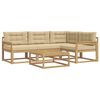vidaXL Lauko sofos komplektas 5 pcs Balta ir kreminė 79 x 79 x 37 cm