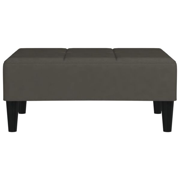 vidaXL Pakoja, tamsiai pilkos spalvos, 78x56x32cm, aksomas