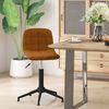 vidaXL Pasukama valgomojo kėdė, rudos spalvos, aksomas