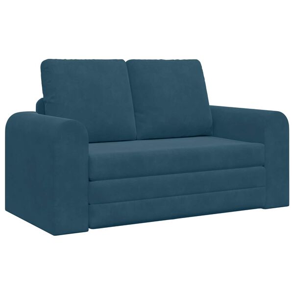 vidaXL Sofa lova 60cm Mėlyna Aksomas