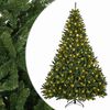vidaXL Dirbtinė Sulankstoma Kalėdų Eglutė 270 cm 600 LED &Scaron;ilta balta