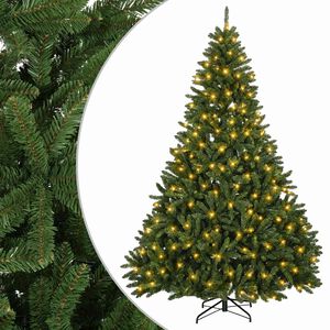 vidaXL Dirbtinė Sulankstoma Kalėdų Eglutė 270 cm 600 LED &Scaron;ilta balta