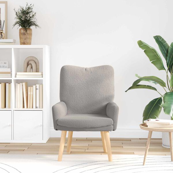 vidaXL krėslas &Scaron;viesiai pilka 63 x 67 x 94 cm