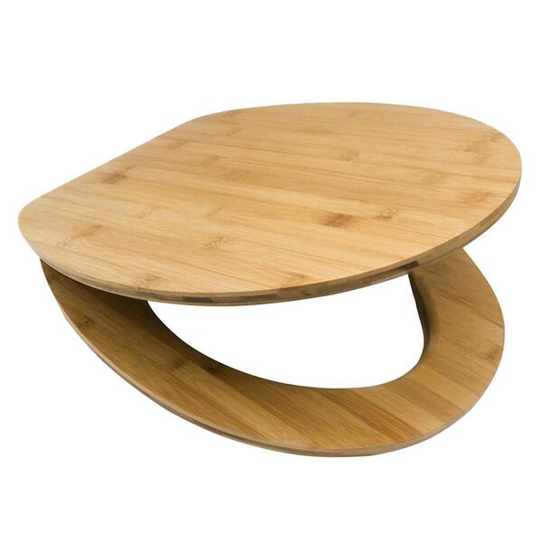 RIDDER Klozeto sėdynė su soft-close mechanizmu Tampa, bambukas