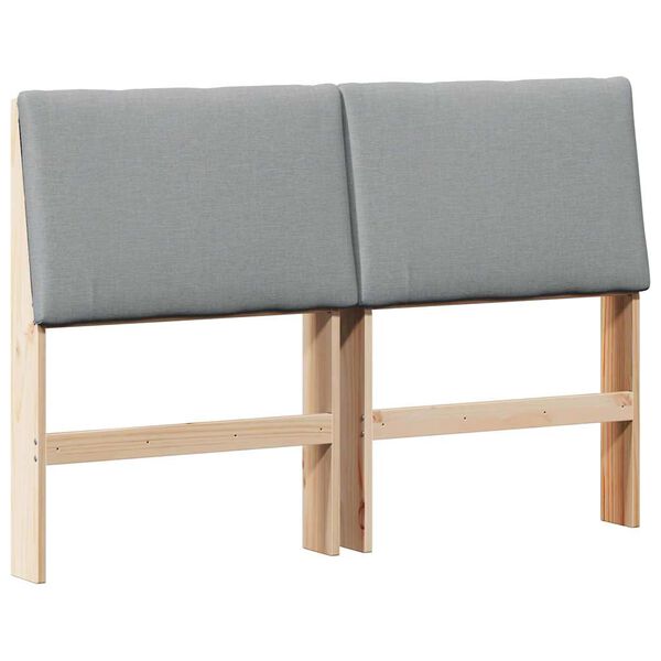 vidaXL Apmu&scaron;ta lovos galvūgalis &Scaron;viesiai pilka 150 cm