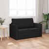 vidaXL Sofa lova 110cm Juoda audinys