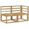 vidaXL Lauko vidurinė ir kampinė sofa 2 Vienetas Balta