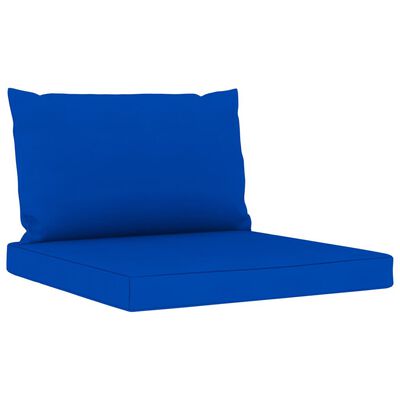 vidaXL Sodo komplektas su mėlynos spalvos pagalvėlėmis, 5 dalių