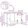 vidaXL Vonios spintelė su saugykla Senovinis medis 90 x 33 x 60 cm