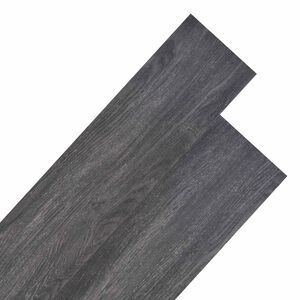 vidaXL Grindų lentos Juoda ir Balta 5,26 m&sup2; 18 vnt. PVC