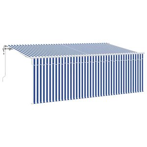 vidaXL I&scaron;traukiama markizė Mėlyna 350 x 200 cm audinys