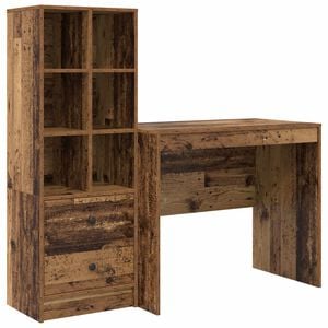 vidaXL Stalas Senas medis 135,5 x 50 x 127 cm 2 vnt.