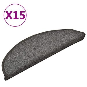 vidaXL Laiptų kilimėliai 15 vnt. 56 x 17 x 3 cm Non-Slip