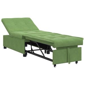vidaXL Sofa lova &Scaron;viesiai žalia 194 x 67 x 82 cm Aksomas