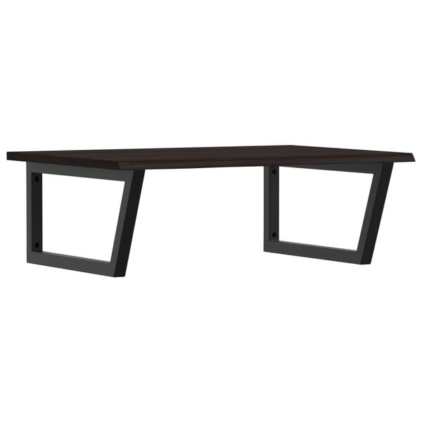 vidaXL Lentyna praustuvui, plienas ir ąžuolo medienos masyvas