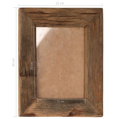 vidaXL Nuotraukų rėmeliai, 2vnt., 25x30cm, medienos masyvas ir stiklas