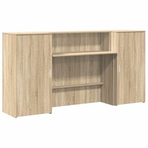 vidaXL Registratūra, sonoma ąžuolo, 200x50x103,5 cm, apdirbta mediena