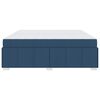 vidaXL Lovos rėmas su čiužiniu Mėlyna 200 x 200 cm audinys