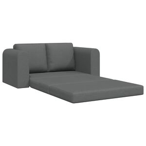 vidaXL Sofa lova Tamsiai pilka 148 x 71 x 83 cm audinys