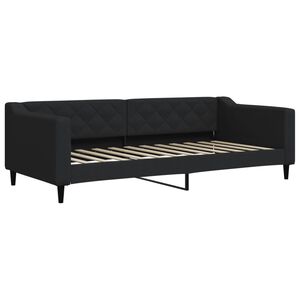 vidaXL Sofa, juodos spalvos, 90x200cm, audinys