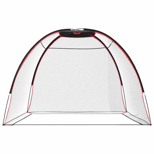vidaXL Golfas mokymo priemonės Juoda 314 x 150 x 206 cm Poliesteris