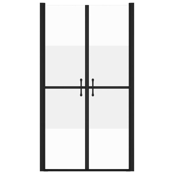 vidaXL Dušo durys, pusiau matinės, (98-101)x190cm, ESG