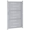 vidaXL Sodo vartai Sidabro 100 x 125 cm Nerūdijantis Plienas