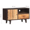 vidaXL Televizoriaus spintelė, 90x30x50cm, perdirbtos medienos masyvas