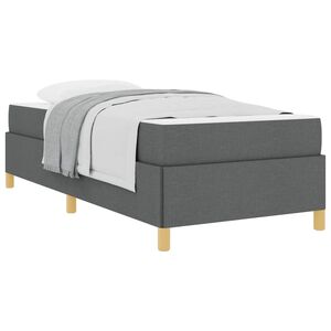 vidaXL Lovos rėmas Tamsiai pilka 80 x 200 cm audinys