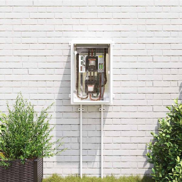 vidaXL Valdymo spintelė Pilka 40 x 20 x 60 cm ABS plastikas