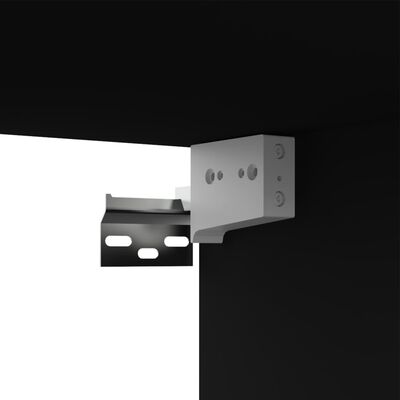 vidaXL Televizoriaus spintelių komplektas, 8 dalių, juodas, MDP
