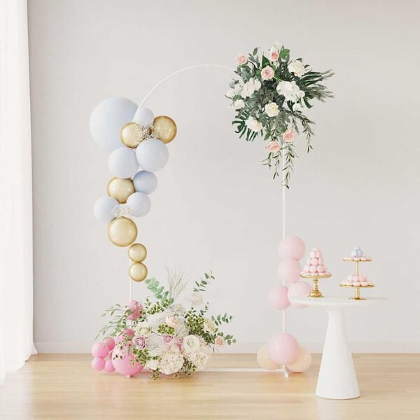 vidaXL Vestuvinis Arklys Balta 100 x 39 x 200 cm Plienas