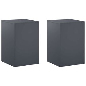 vidaXL Augalų stovas 2 pcs Antracito 40 x 40 x 60 cm