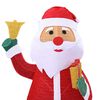 vidaXL Kalėdų senelis su 200 LED Šilta balta 100 x 180 cm audinys