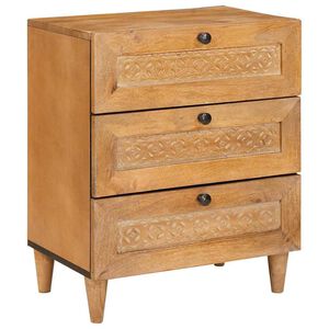 vidaXL &Scaron;alia lovos spintelė su stalčių &Scaron;viesiai rudas 50 x 33 x 62 cm