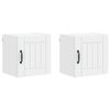 vidaXL Sieninė spintelė LUCCA 2 pcs Balta 40 x 31 x 40 cm