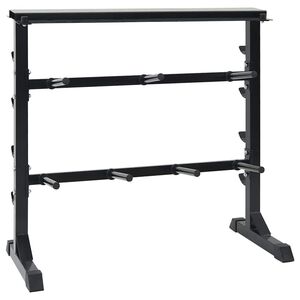 vidaXL Hantelių stovas Juoda 99 x 45 x 95,5 cm