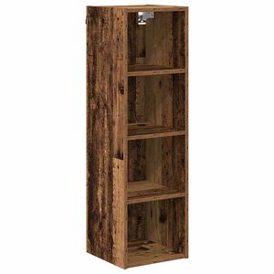 vidaXL Pakabinama spintelė su saugykla Senas medis 30 x 29,5 x 100 cm