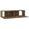 vidaXL Sieninė televizoriaus spintelė, ąžuolo, 120x30x30 cm, mediena