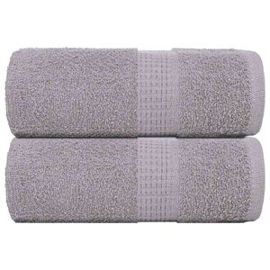 vidaXL Rank&scaron;luosčiai FROGN 2 vnt., pilki, 30x30 cm, 360 g/m&sup2;