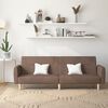 vidaXL Dvivietė sofa-lova, taupe spalvos, audinys