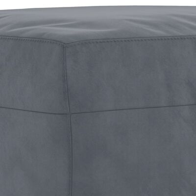 vidaXL Sofos komplektas su pagalvėmis, 3 dalių, pilkas, aksomas