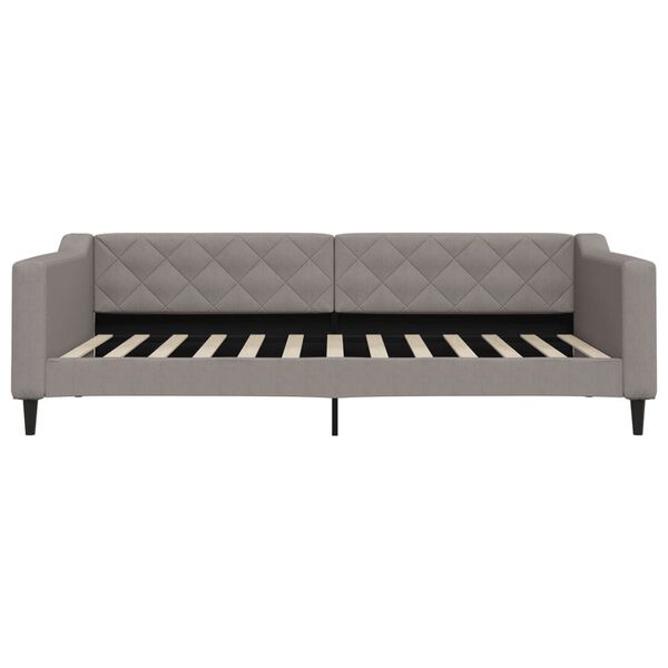 vidaXL Sofa, taupe spalvos, 100x200cm, audinys