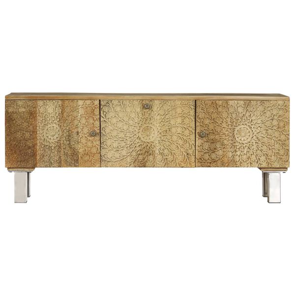 vidaXL TV spintelė, 118x30x45 cm, mango medienos masyvas