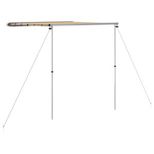vidaXL Markizė nameliui ant ratų, smėlio spalvos, 1,8x2x2,15m