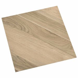 vidaXL Savesiūnančių Grindų Plok&scaron;tės Rudas Dryžuotas 30,5 x 30,5 cm