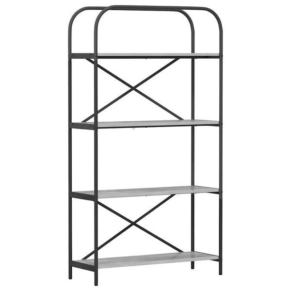 vidaXL Knygų lentyna Pilkas Sonoma 80 x 30 x 146 cm Apdirbta mediena