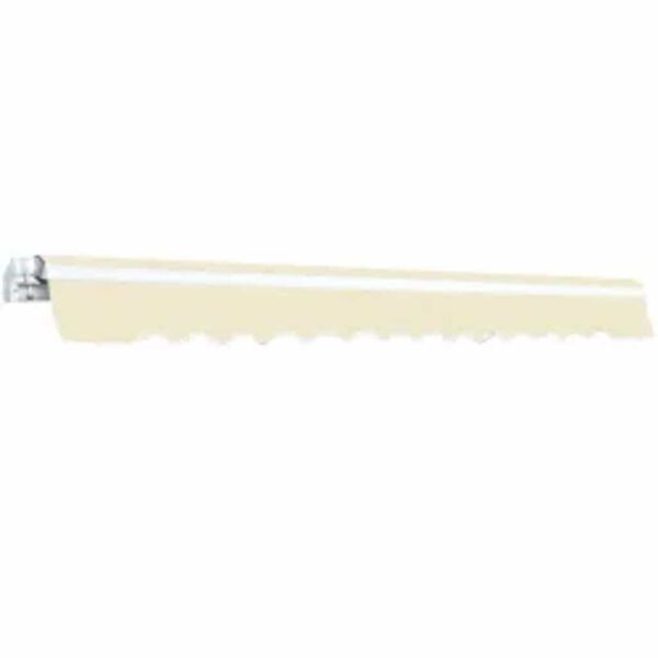 vidaXL Sulankstoma markizė, vald. rank. būd., 600cm, kreminės spalvos