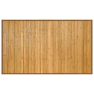 vidaXL Kilimas, natūralios spalvos, 60x100cm, bambukas, stačiakampis