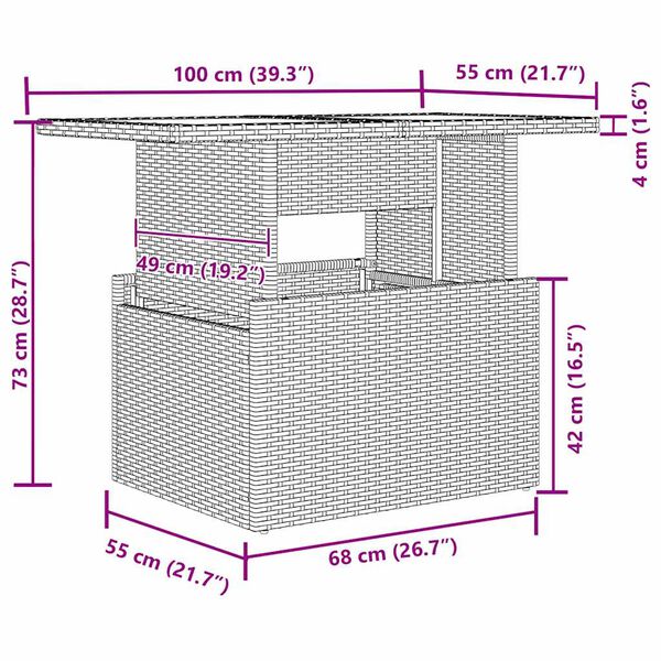 vidaXL Sodo Sofų Rinkinys su pagalve 9 pcs Bežinė ir &scaron;viesiai pilka
